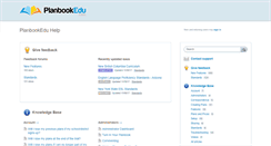 Desktop Screenshot of help.planbookedu.com