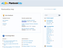 Tablet Screenshot of help.planbookedu.com